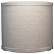 preview thumbnail 15 of 17, Classic Drum Linen Lamp Shade, 8" to 16" Bottom Size 8" - Natural Linen