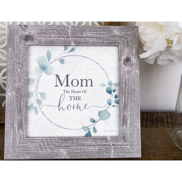 Mom The Heart Of The Home Framed Art Decor Picture. Opens flyout.