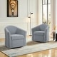 preview thumbnail 55 of 92, Modern Upholstered Swivel Barrel Chair Living Room Accent Chair