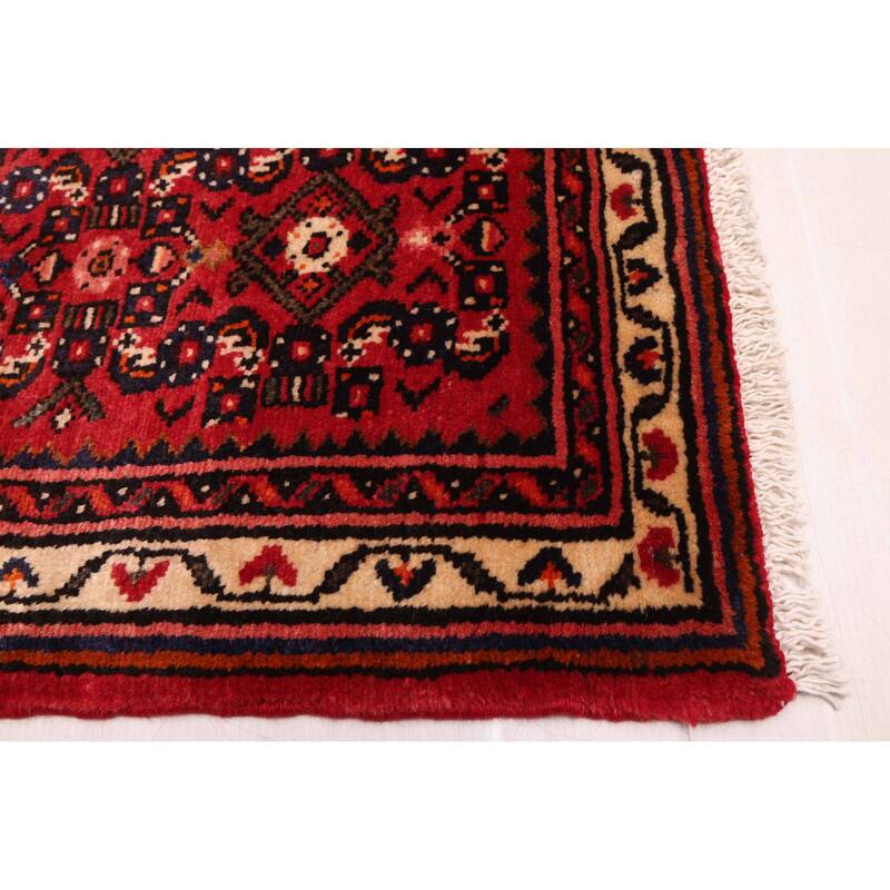 ECARPETGALLERY Hand-knotted Andelz Red Wool Rug - 2'8 x 12'10