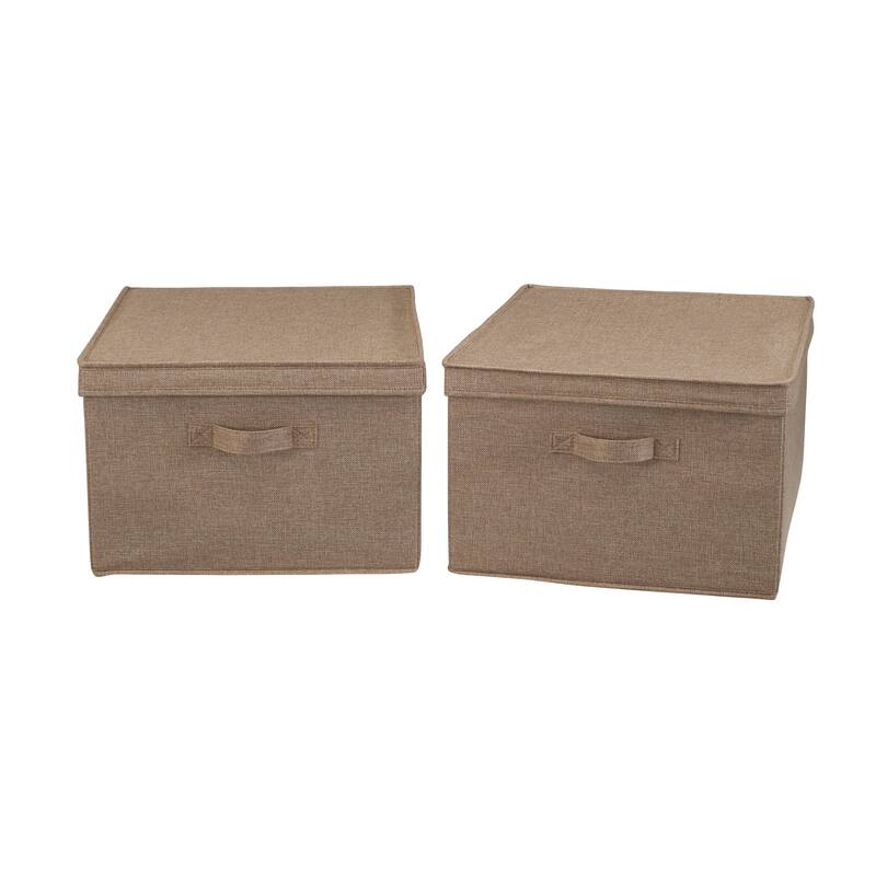 Household Essentials Fabric Storage Bins, Set of 2