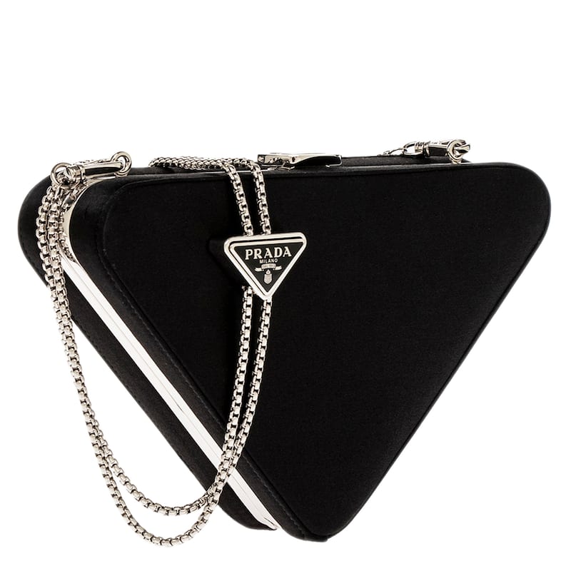 Prada Triangle Clutch