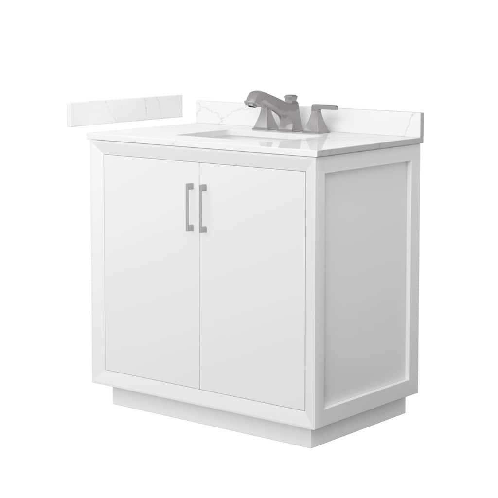 Wyndham Collection WCF414136S-QTZ-US3MXX Strada 36" Free Standing