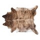 preview thumbnail 13 of 12, Pergamino Brindle Cowhide Rug Brown/Cream 5' x 6'