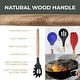 preview thumbnail 3 of 8, Kitchen Utensils Set, 21 Wood and Silicone Cooking Utensils