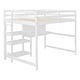 preview thumbnail 21 of 48, Wooden Loft Bed with Shelves and Desk