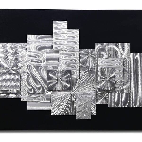 Shop Statements2000 Black Silver Large Abstract Metal Wall Art