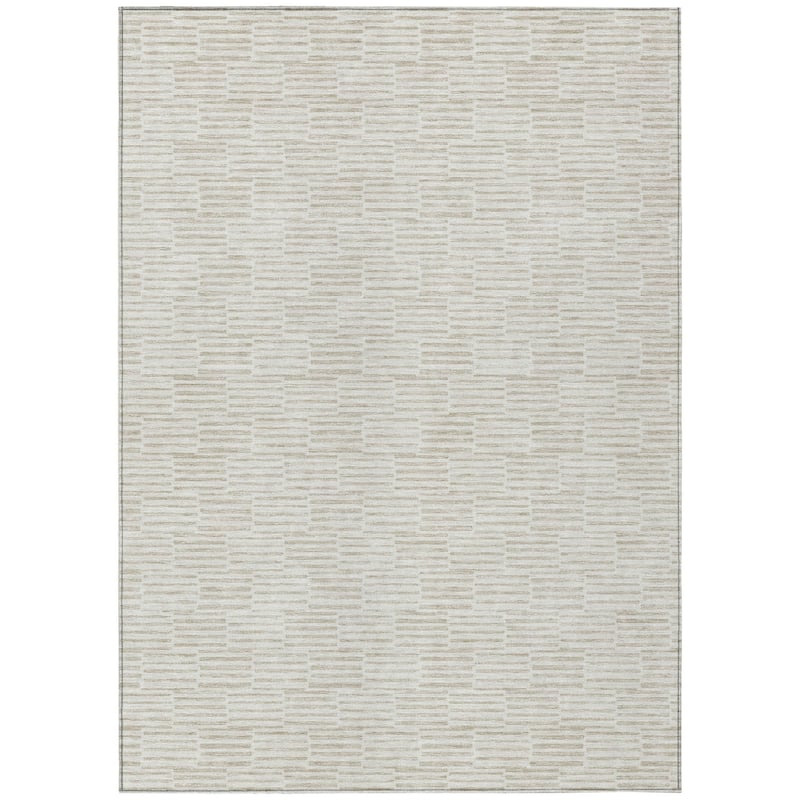 HomeRoots Geometric Transitional Rectangle Outdoor Rug
