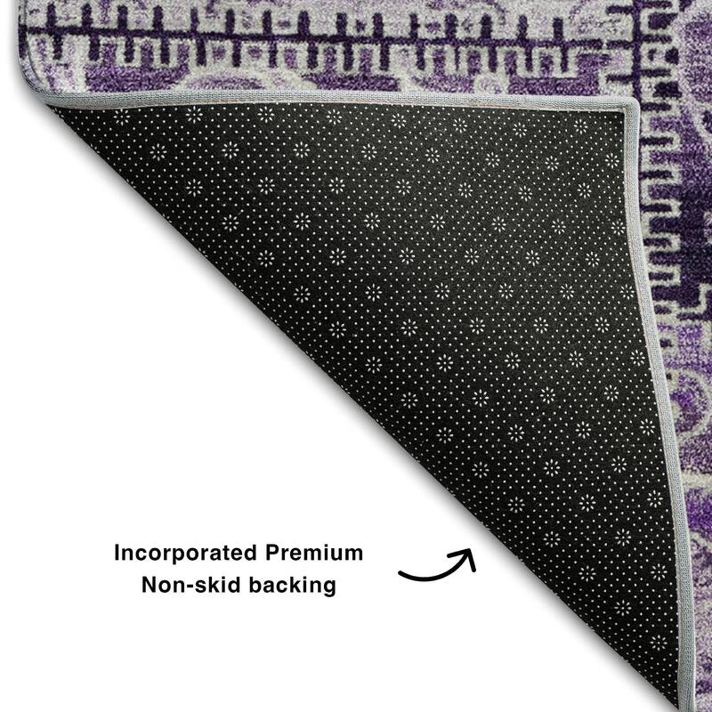 Premium Washable Super Soft Moroccan Boho Patchwork Mayfield Rug