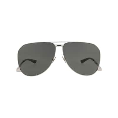 Saint Laurent Aviator-Frame Metal Sunglasses