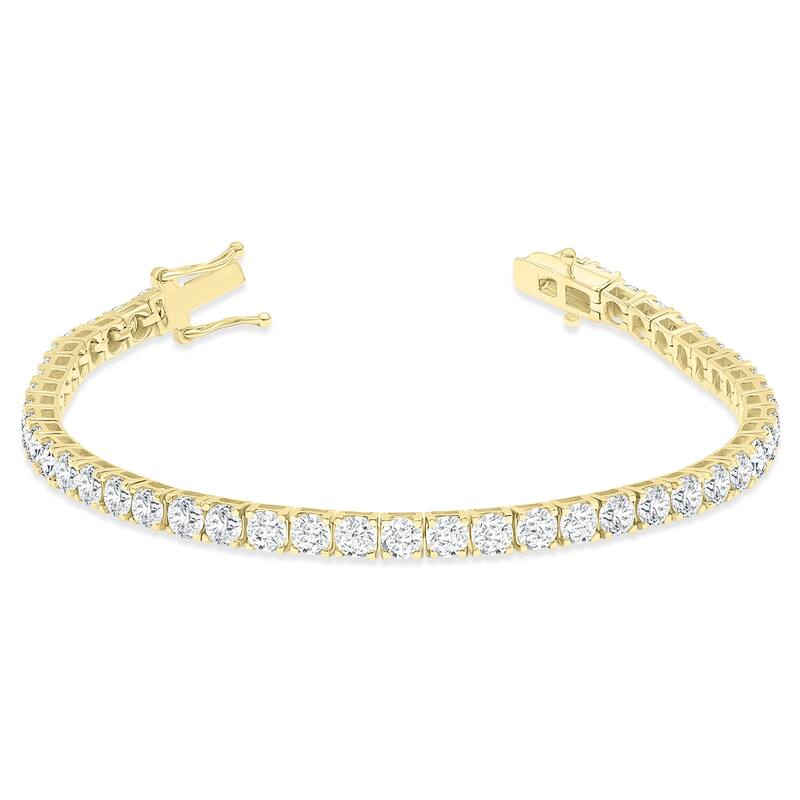 Marquee 10 Carat TW Diamond Tennis Bracelet in 14K Yellow Gold