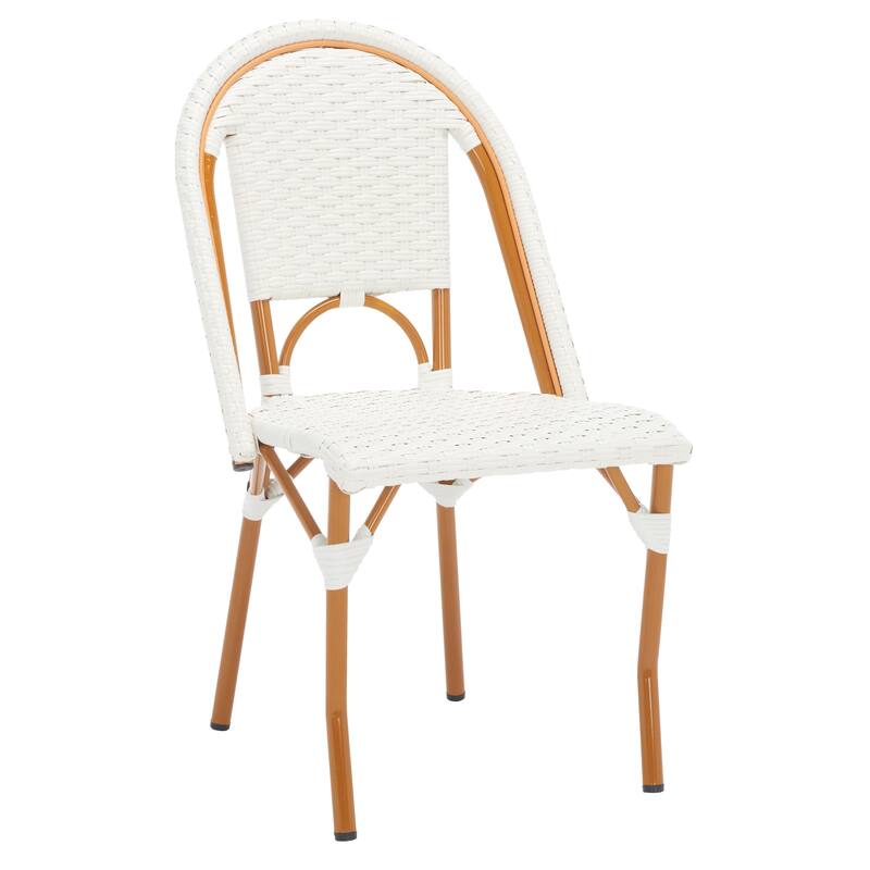 SAFAVIEH Emiliana Outdoor Side Chair Set of 2 (Fully Assembled) - 20Wx35Dx22H