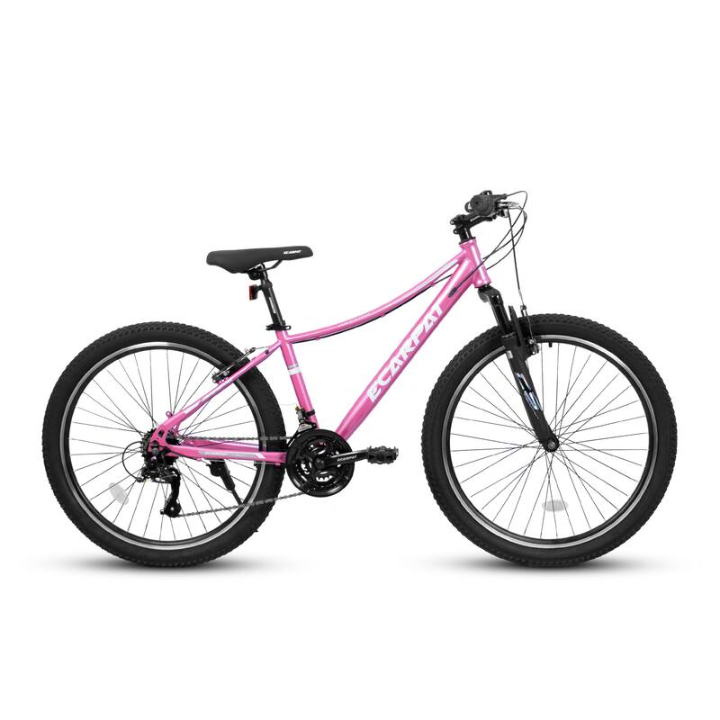 Women/Teens' Bicycle - Shock-Absorbing Front Fork, Multiple Speeds, V-Brakes, Mountain Tires - 24
