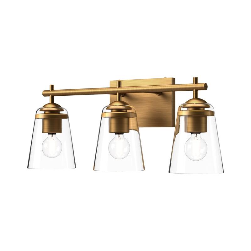Alora Lighting VL638221CL Addison 3 Light 22" Wide Bathroom Vanity - Aged Gold