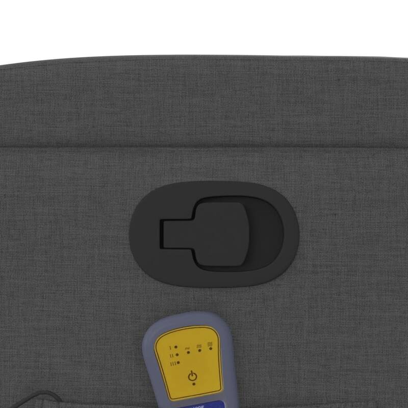 vidaXL Stand up Massage Recliner Chair Light Gray Fabric