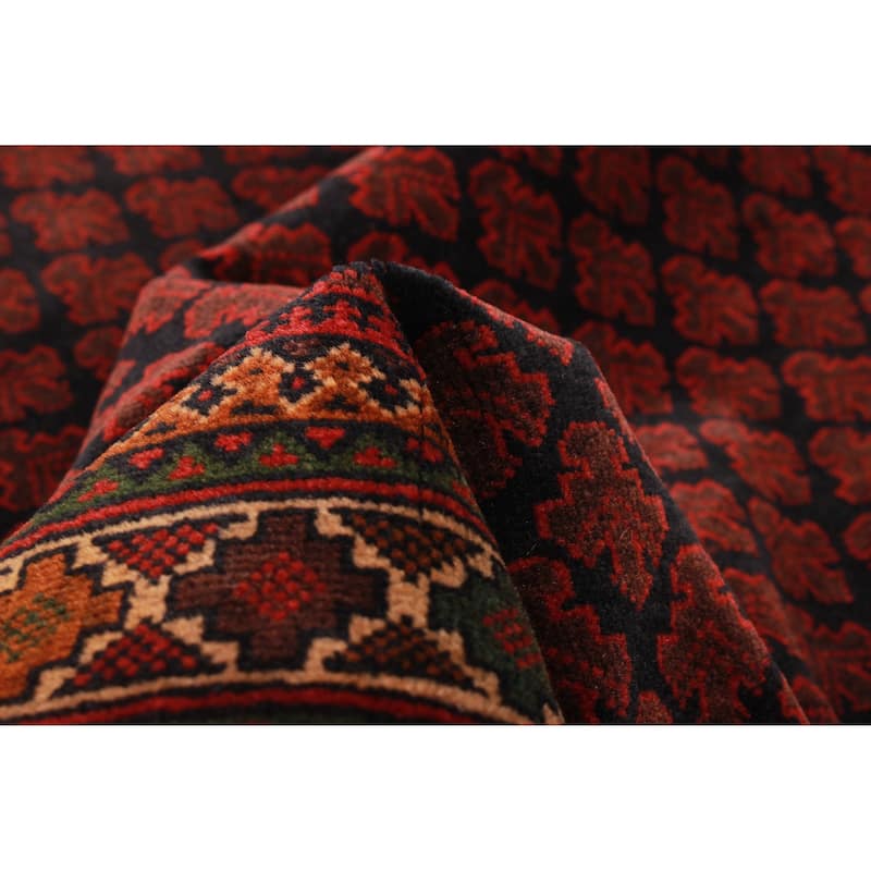 Teimani Burgundy Rug 3'1" x 4'11" - 3'1 x 4'11