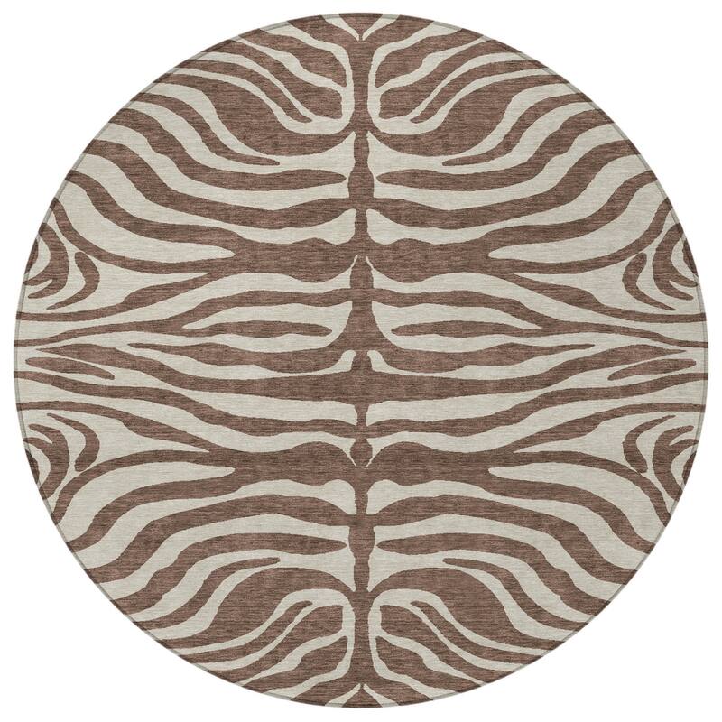 HomeRoots Animal Print Transitional Rectangle Outdoor Rug