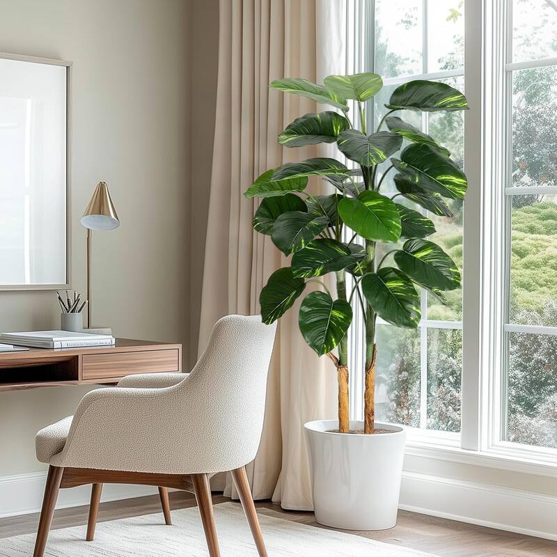 5FT Artificial Scindapsus Aureus Plant, Artificial Tree
