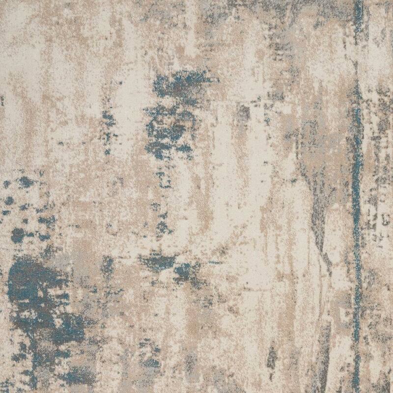 Abstract Modern Non Skid Stain Resistant Area Rug - 126' X '94' X '0.5