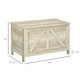 preview thumbnail 2 of 5, 30" Farmhouse Lift Top Box Organizer with Safety Hinge