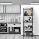 preview thumbnail 5 of 17, Seville Classics UltraDurable Commercial-Grade 5-Tier NSF-Certified Steel Wire Shelving with Wheels, 24" W x 18" D x 72" H