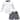 Hudson Baby Infant Boy Swim Rashguard Set, Gray Shark