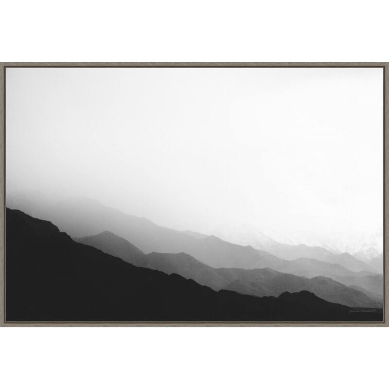 Virgin Mountains II by Laura Marshall Framed Canvas Wall Art Print - Sylvie Greywash