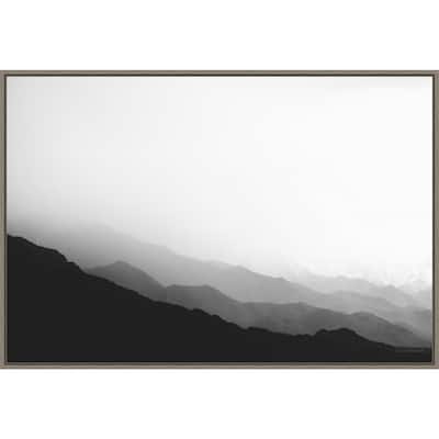 Virgin Mountains II by Laura Marshall Framed Canvas Wall Art Print - Sylvie Greywash