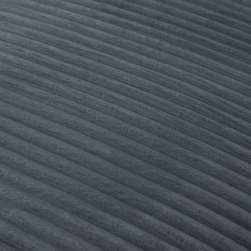 Oversized Corduroy Chaise Lounge Chair Indoor, Corduroy Upholstered Modern Sofa Couch, No Assembly Required