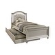 preview thumbnail 10 of 9, Ving Glam Wood 3-Piece Youth Platform Bedroom Set with LED Light by Furniture of America