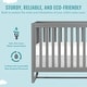 preview thumbnail 4 of 3, Dream On Me Milo 5-In-1 Convertible Crib and Changing Table I Free Changing Pad - Storm Grey