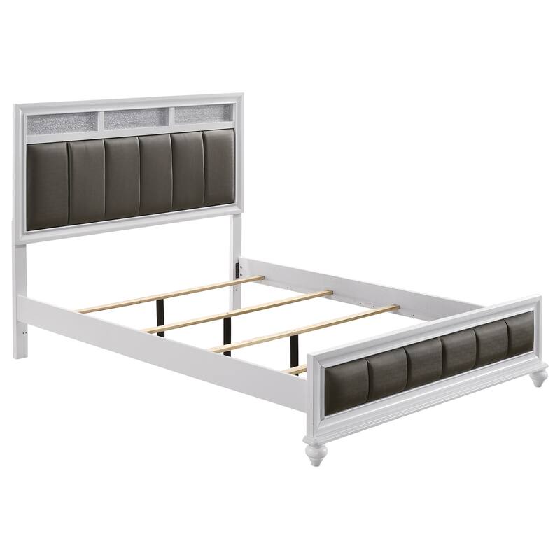Barzini 5-Piece Bedroom Set with Upholstered Headboard