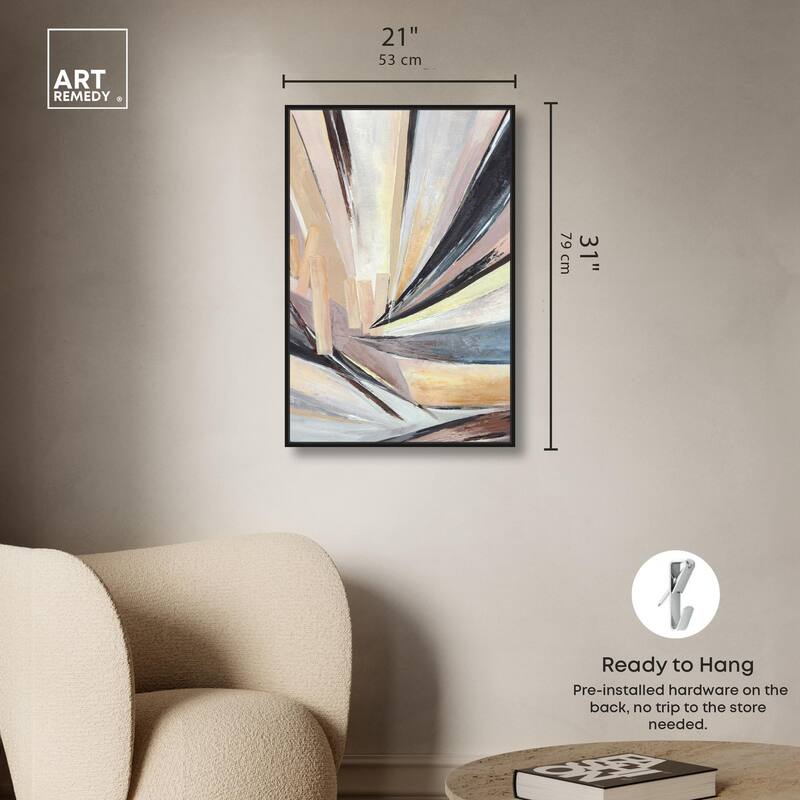 Balancing Lines I Canvas by Art Remedy