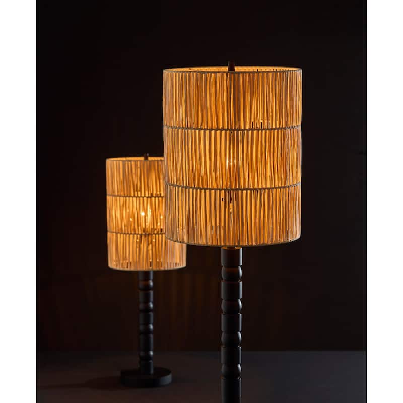 Norfolk Floor Lamp - Black Wood