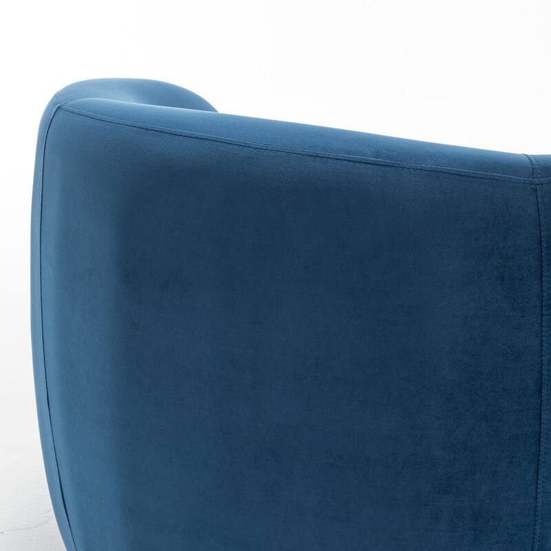 SEYNAR Modern Glam Velvet Upholstered 360 Degree Swivel Accent Armchair Set of 2