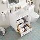 preview thumbnail 5 of 19, Eviva Acclaim Single Sink Bath Vanity with Carrara Quartz Top and Undermount Porcelain Sink