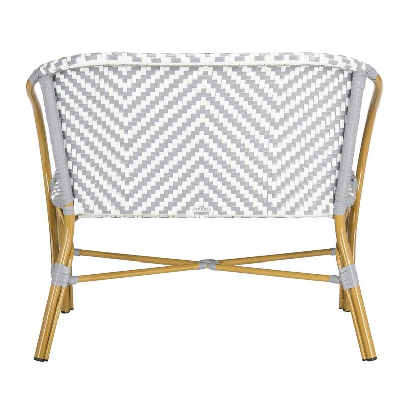 SAFAVIEH Skyla Herringbone Rattan Settee - 38.5" W x 24.5" D x 33.5" H - 39Wx25Dx34H