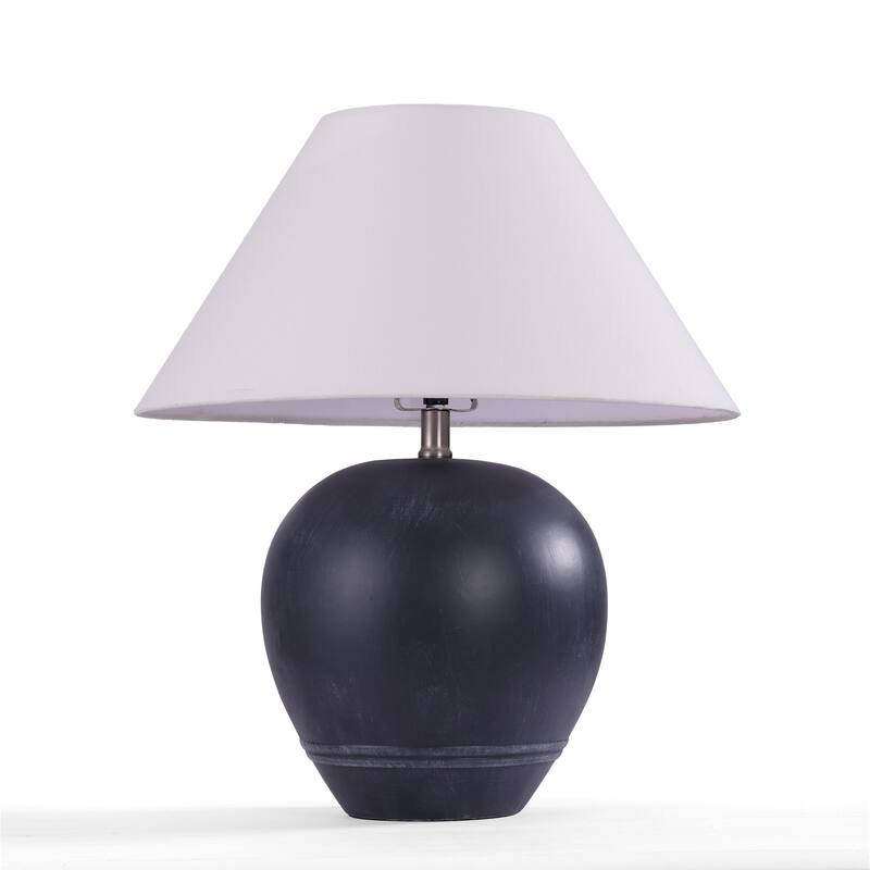 Ceramic Table Lamp with Linen Shade