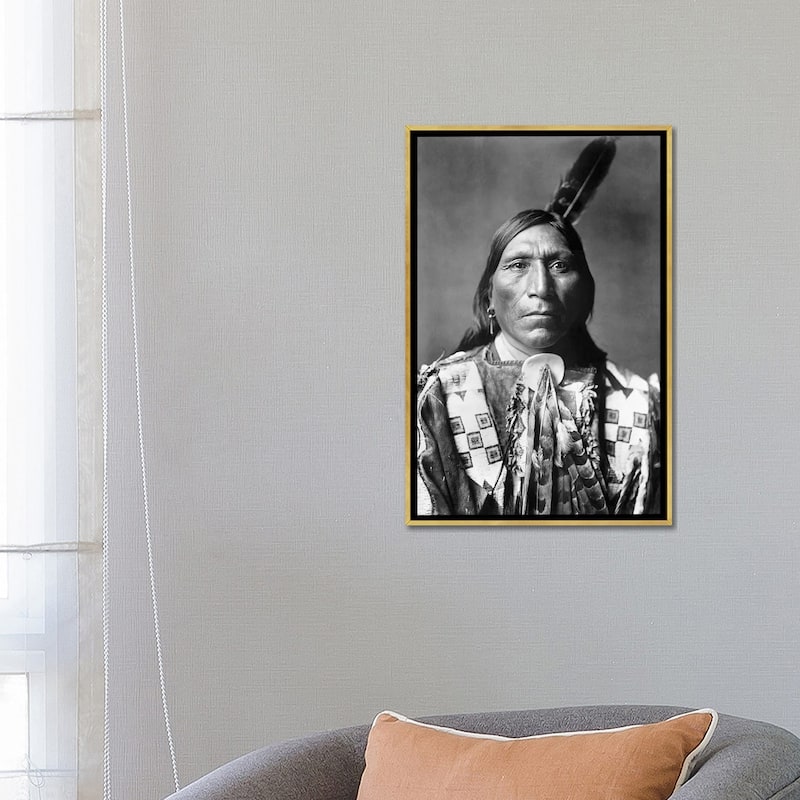iCanvas "Sioux Man, C1907" by Edward S. Curtis Framed Canvas Print