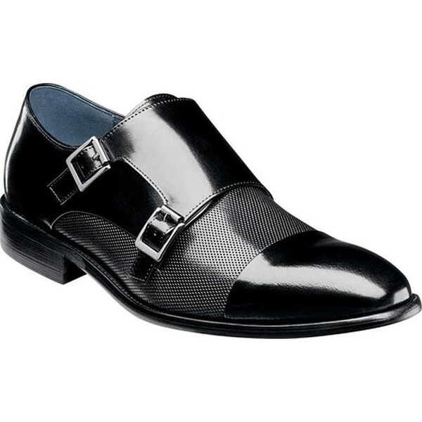 double monk strap cap toe shoes