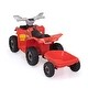 preview thumbnail 1 of 12, Red Kids Electric ATV Quad Toy Car wForward/Reverse Switch, Anti-Slip Wheels, Music, Bluetooth, Power Display for Boys Girls Kids - Red - Assembled