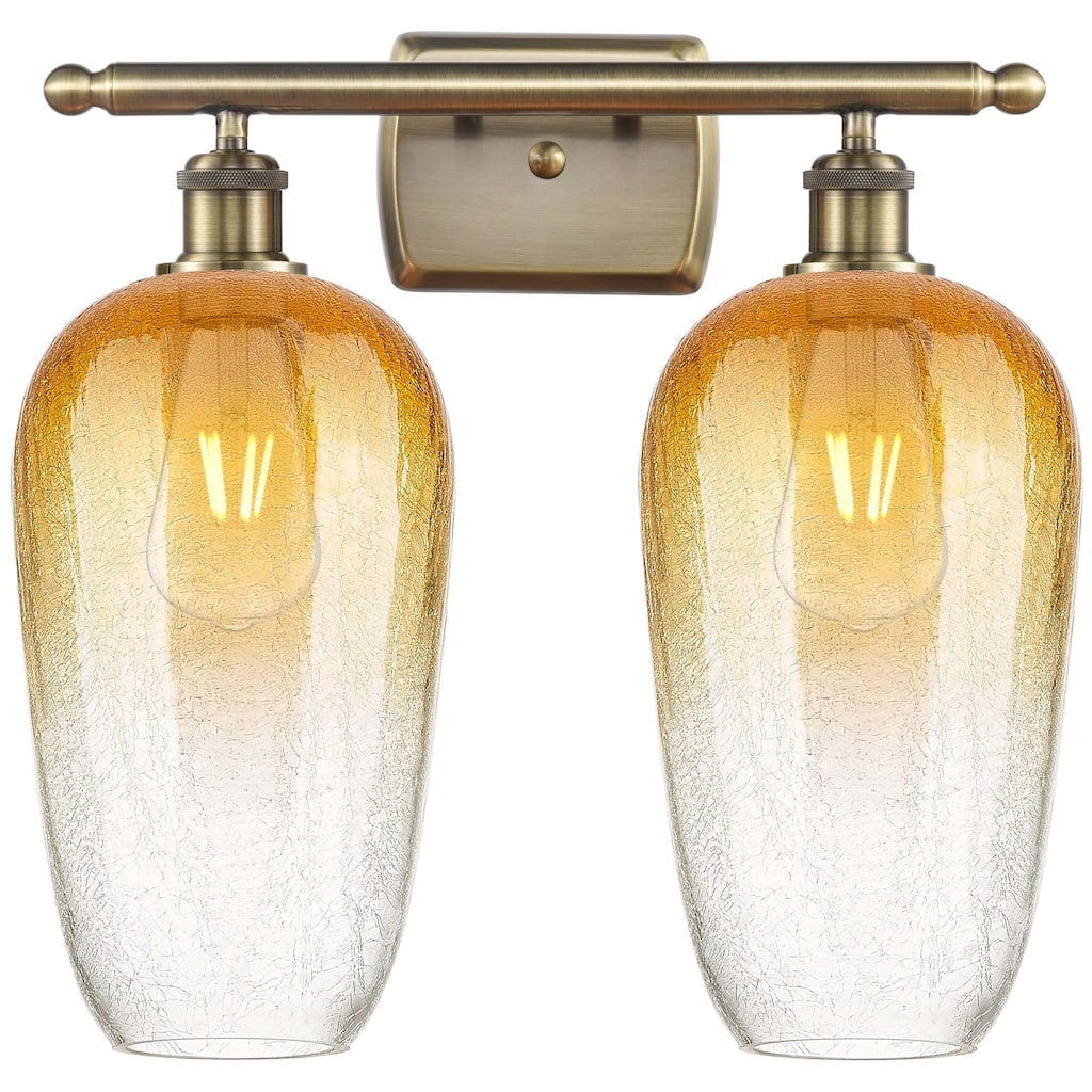 Innovations Lighting 516-2W-16-17 Brookhaven Flute Vanity Brookhaven