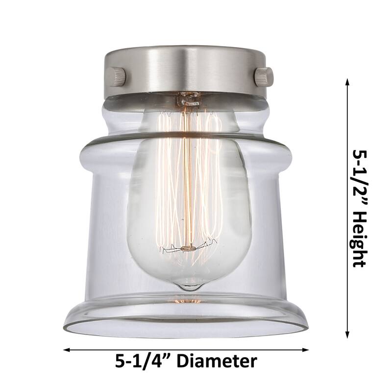 Innovations Lighting Small Canton Single Light 25" Tall Bathroom