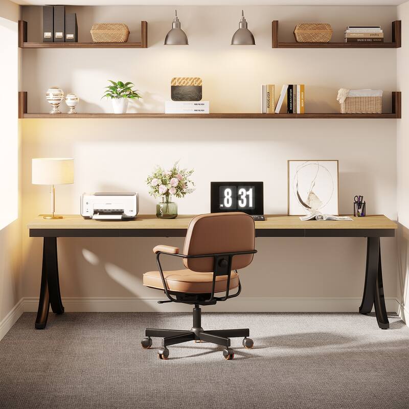 78.7-Inch Extra Long Double Desk 2-Person Home Office Computer Desk