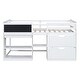 preview thumbnail 41 of 46, Stylish & Fun Design Low Loft Bed with Shelves, Drawers, Desk and Blackboard, Twin Size