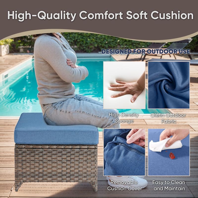 Outside Patio Sofa Chair with Cushions