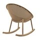 preview thumbnail 46 of 45, Set of 2 Mid-Century Modern Rocking Lounge Chairs - Egg-Shaped Breathable Plastic Seat with Durable Plastic Base, Accent Seating