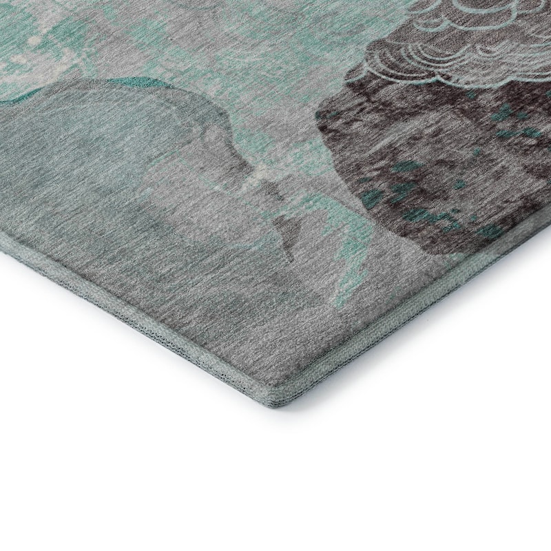 Premium Washable Super Soft Abstract Imprints Mayfield Rug