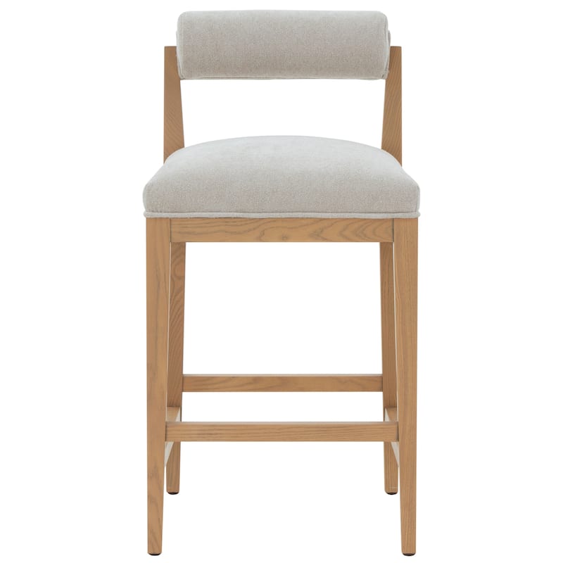 SAFAVIEH Couture Oaklie Rolled Back 26-inch Counter Stool - 17"W x 20"D x 35"H