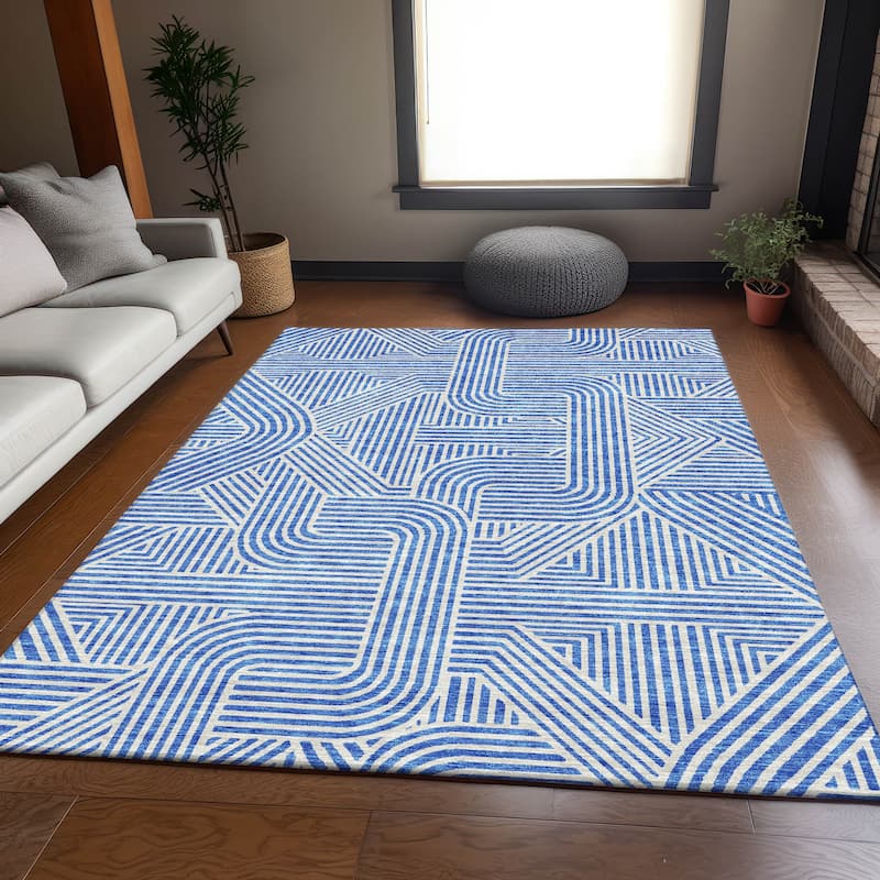 Premium Washable Super Soft Modern Geo Mayfield Rug
